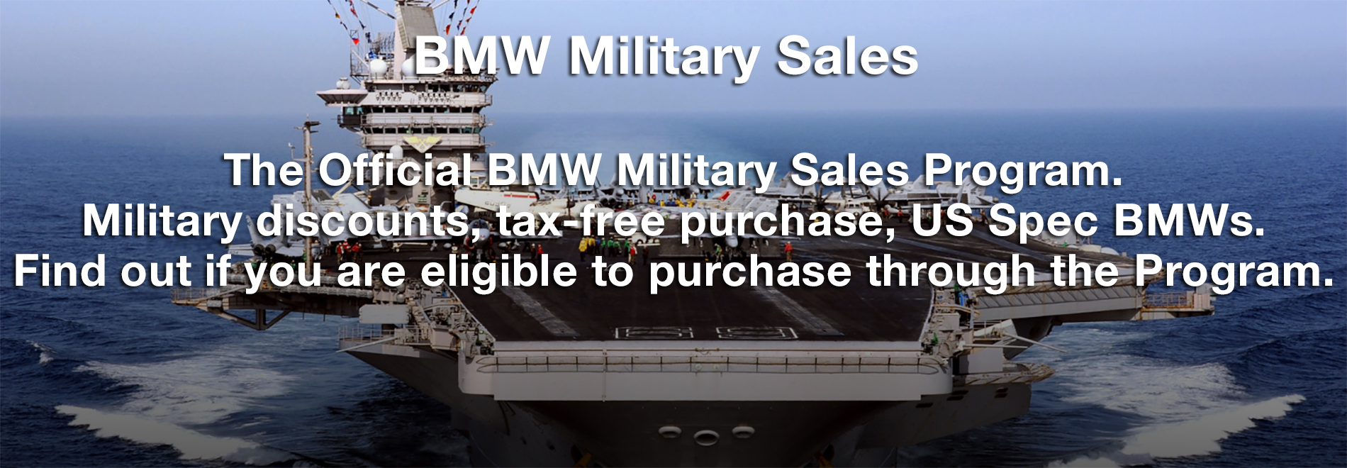 BMW Tax Free Military Sales - Bavarian Motor Cars Germany