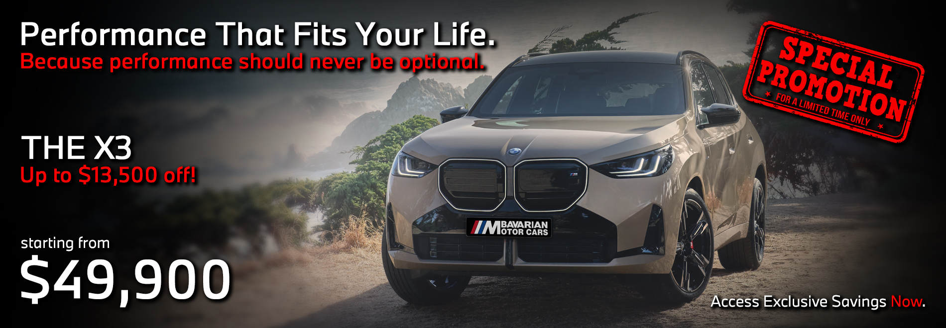 BMW Military Sales | Bavarian Motor Cars | Special Offer | BMW Sale | BMW X3 30 xDrive | BMW X3 M50 xDrive