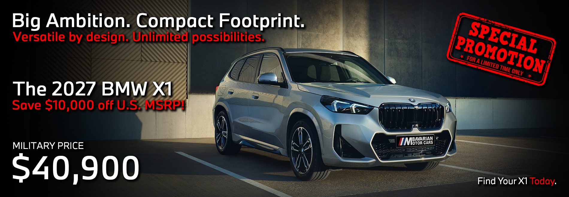 BMW Military Sales | Bavarian Motor Cars | Special Offer | BMW Sale | BMW X1 xDrive28i