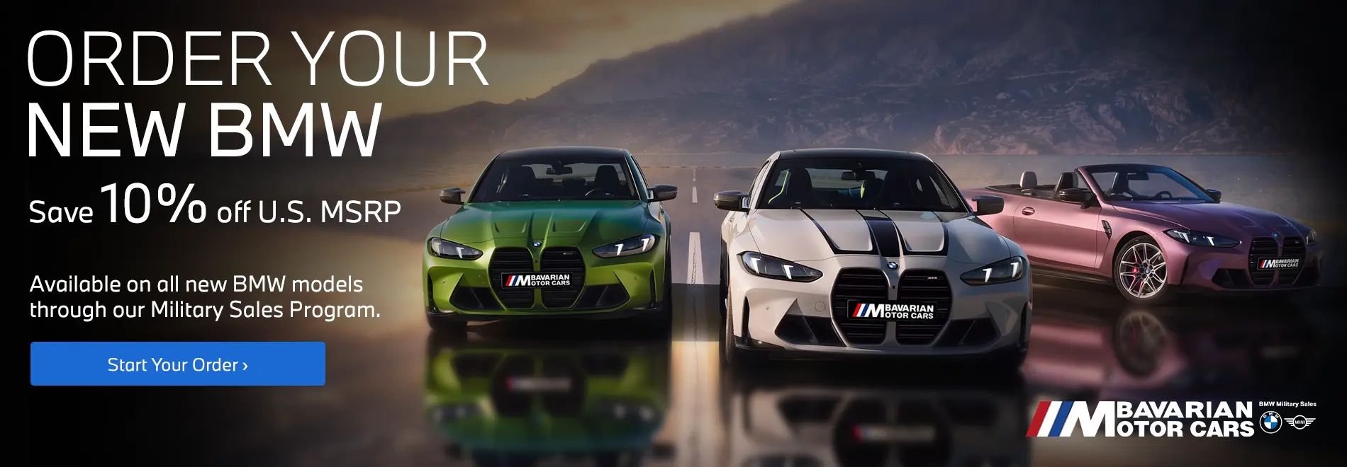 BMW Military Sales | Bavarian Motor Cars  | Military Sales Program | Save 10% off U.S. MSRP