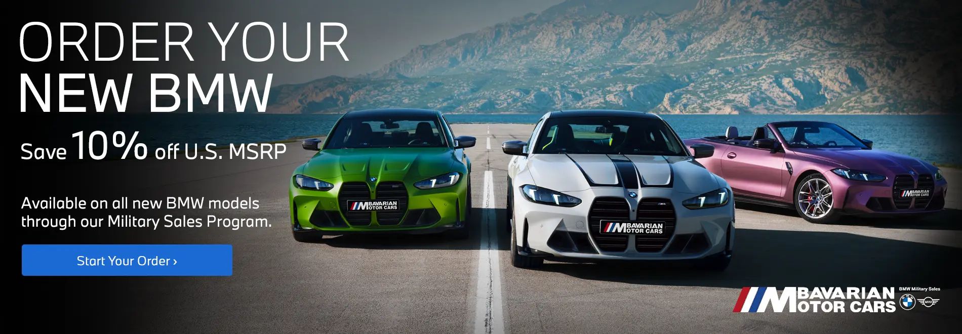 BMW Military Sales | Bavarian Motor Cars  | Military Sales Program | Save 10% off U.S. MSRP