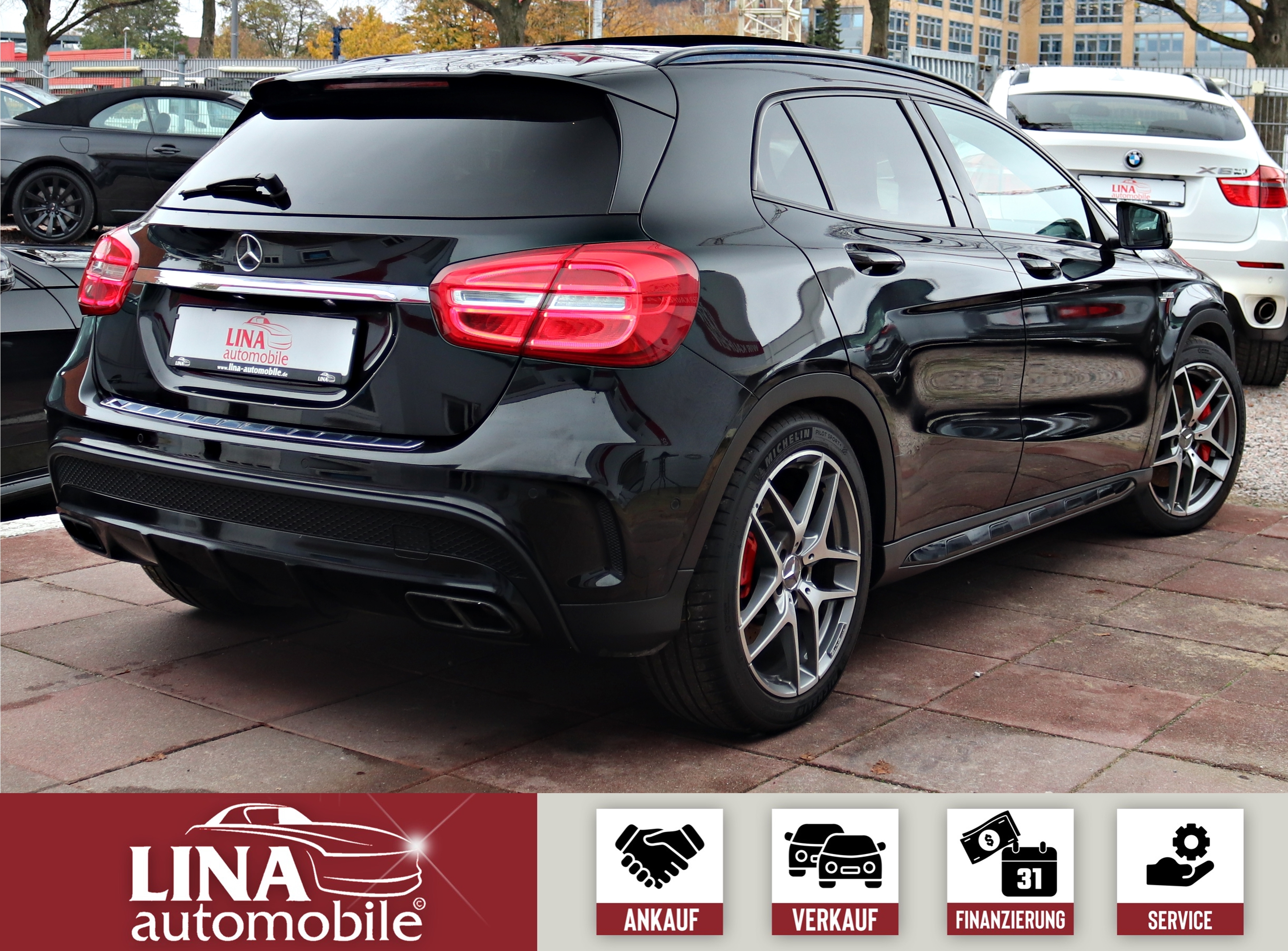 Daumennagel 6 - Mercedes-Benz GLA 45 AMG 4MATIC Panoram Kamera H&K Memory