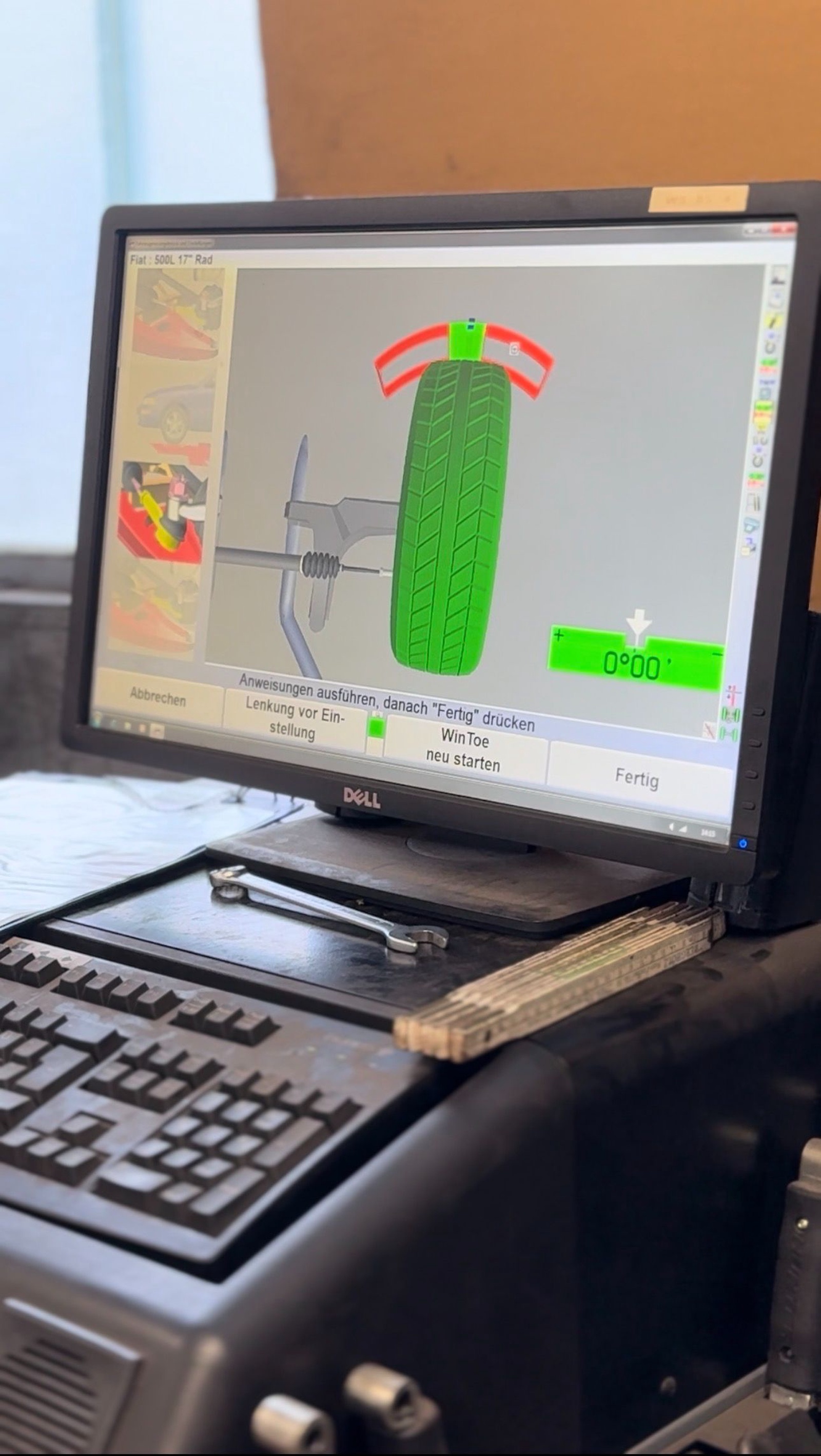 Achsvermessung Wildau Autohaus Dietz – Radstellung und digitaler Messwert