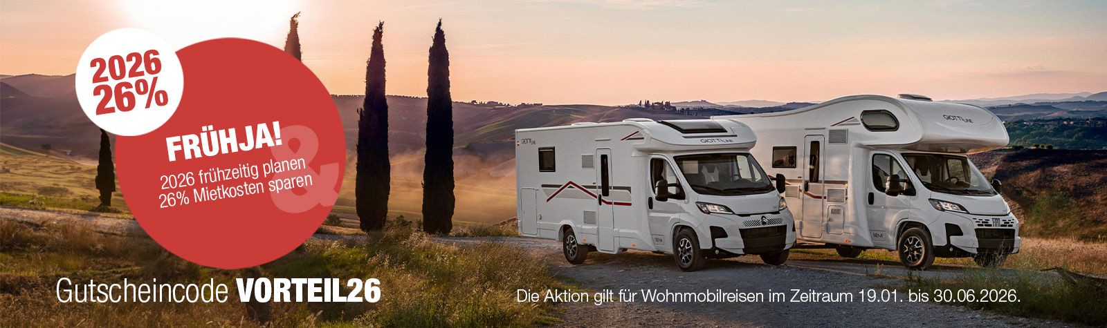 Campervermietung FrühJA-Rabattaktion 2026