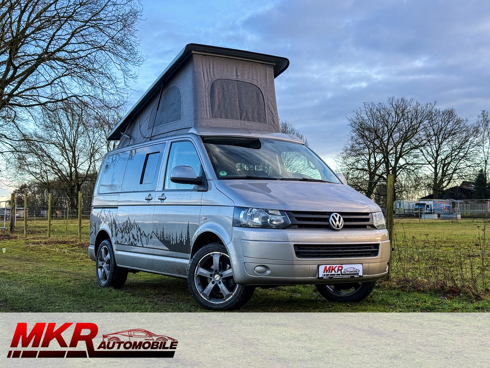 Volkswagen T5 4M Camper WoMo Caravan Aufstelldach Klima Küche
