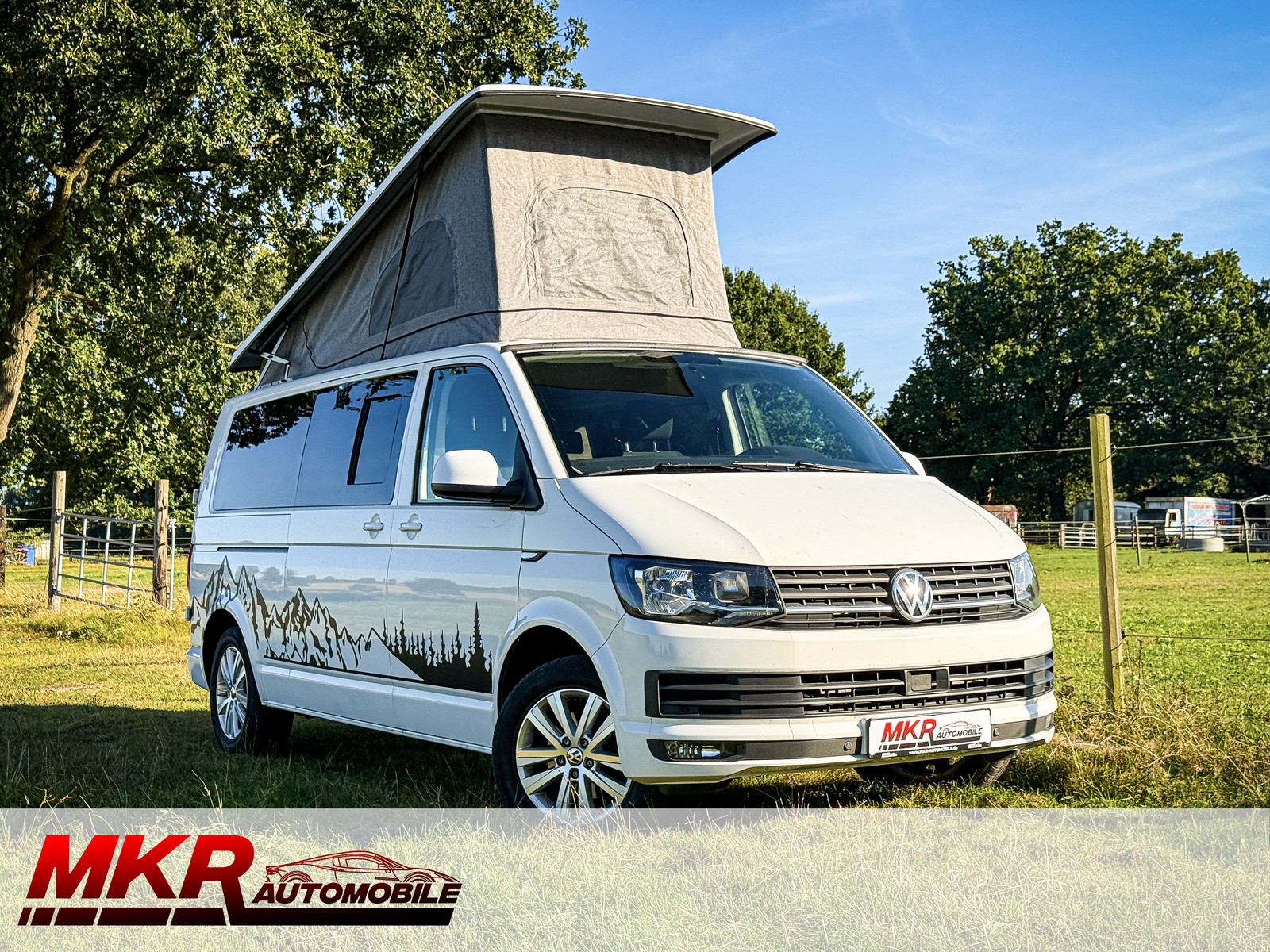 Volkswagen T6 150PS Lang Camper Caravan StHz WoMo Hubdach Küche