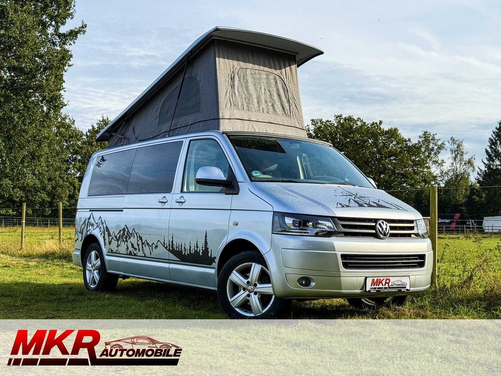 Volkswagen T5 Camper Caravan WoMo Lang Aufstelldach Küche AHK