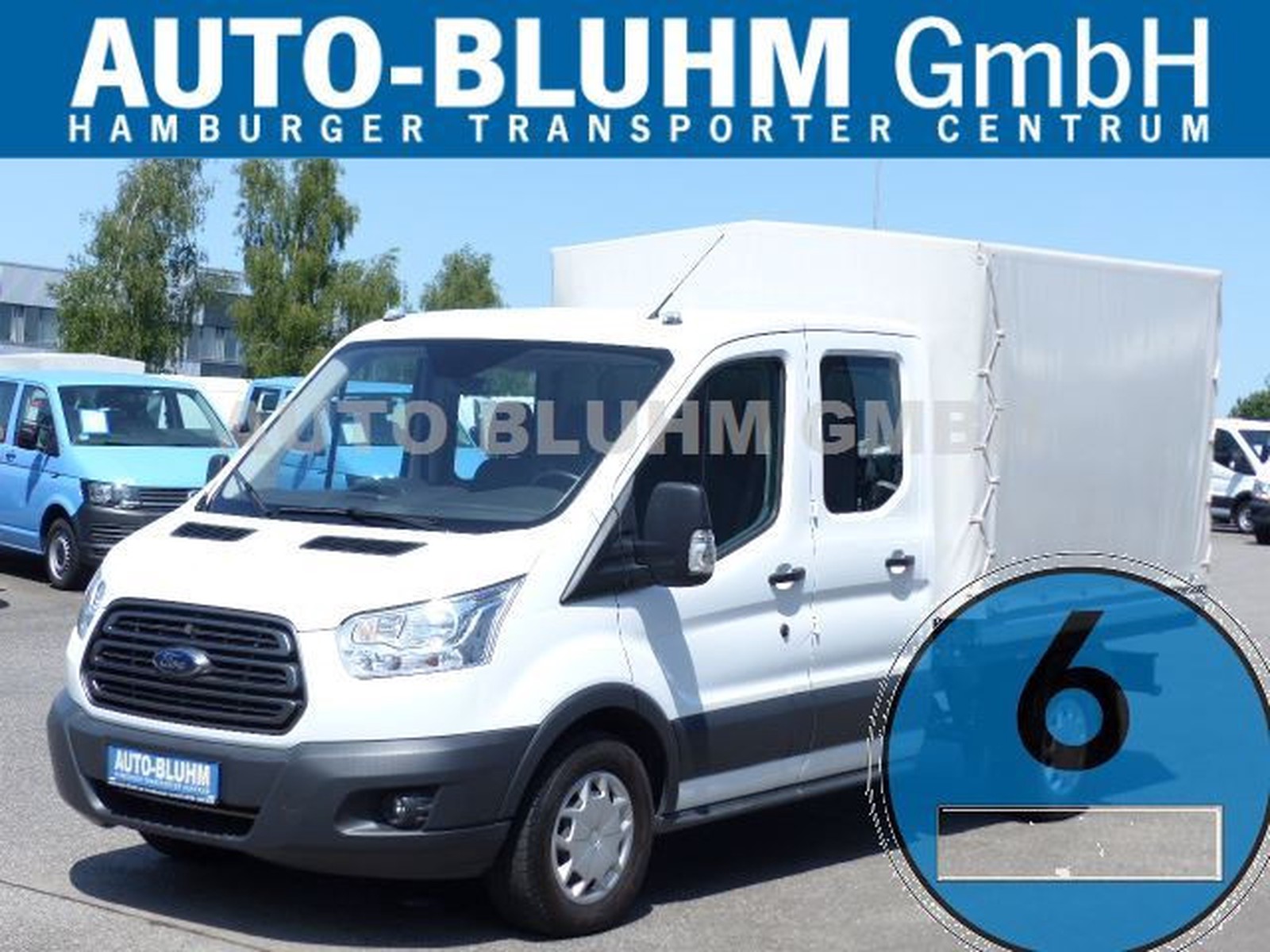 Ford Transit 350 TDCi-EU6 4WD Doka Plane + Klima + Standhzg. + AHK