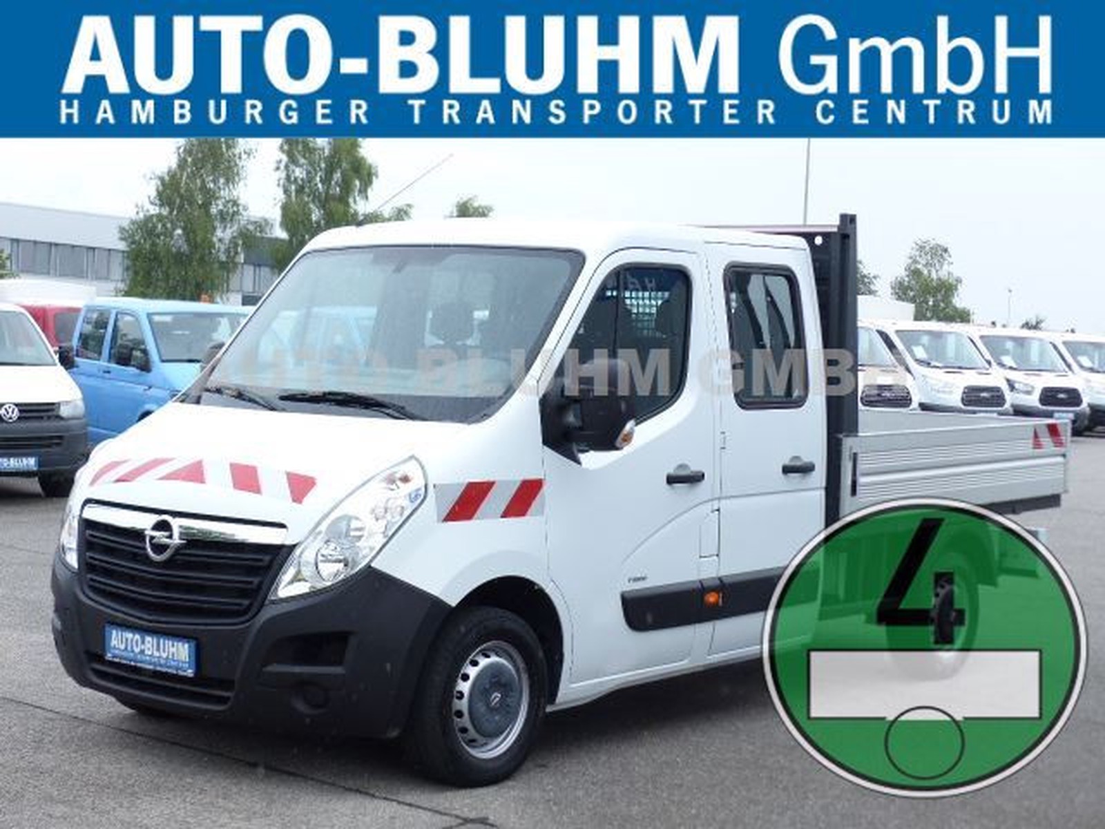 Opel Movano B Pritsche/Kipper/Koffer 2.3 CDTi Doka MR + Klima + AHK + Tempomat