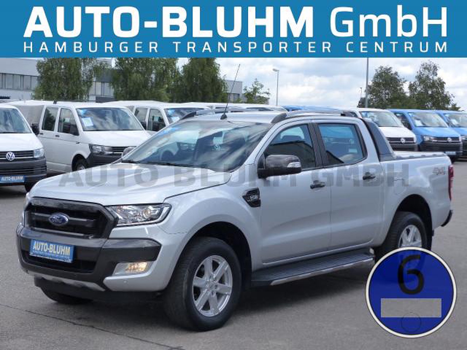 Ford Ranger 3.2 TDCi-EU6 Doka 4WD Wildtrak + AHK 3,5 T