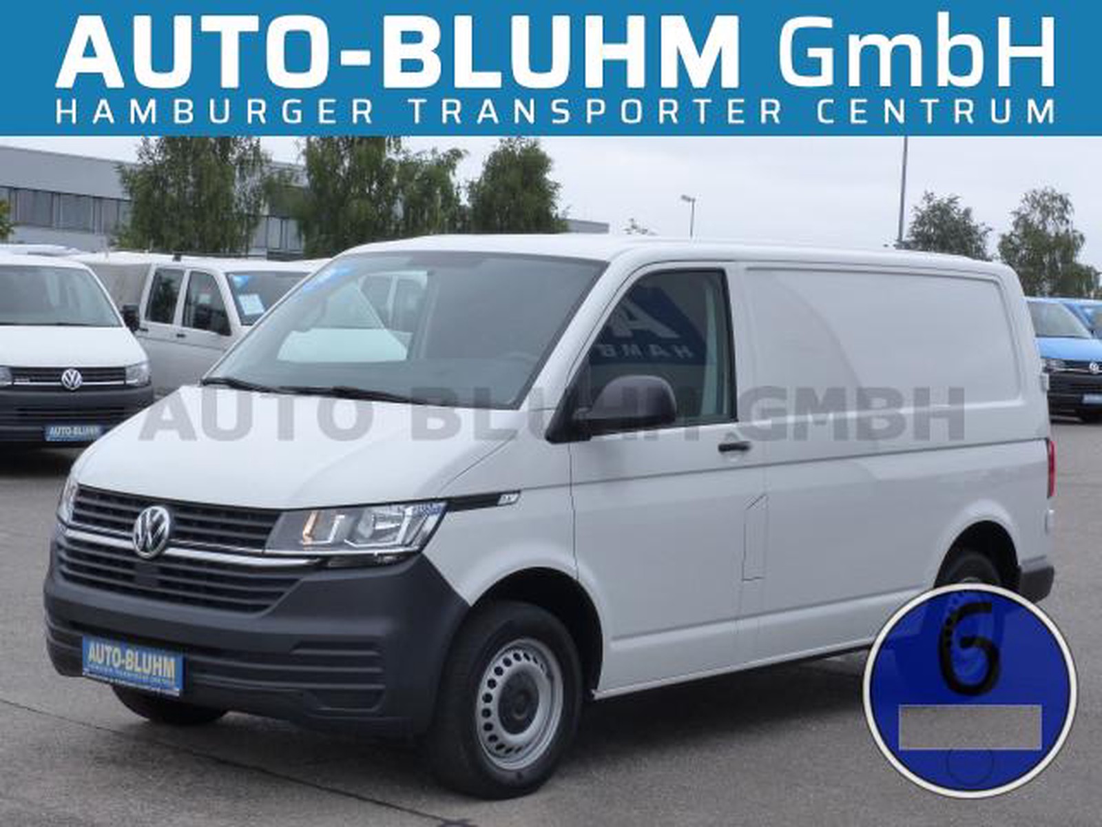 Volkswagen T6.1 2.0 TDI-EU6 Kasten KR + Klima + PDC + 3-Sitze