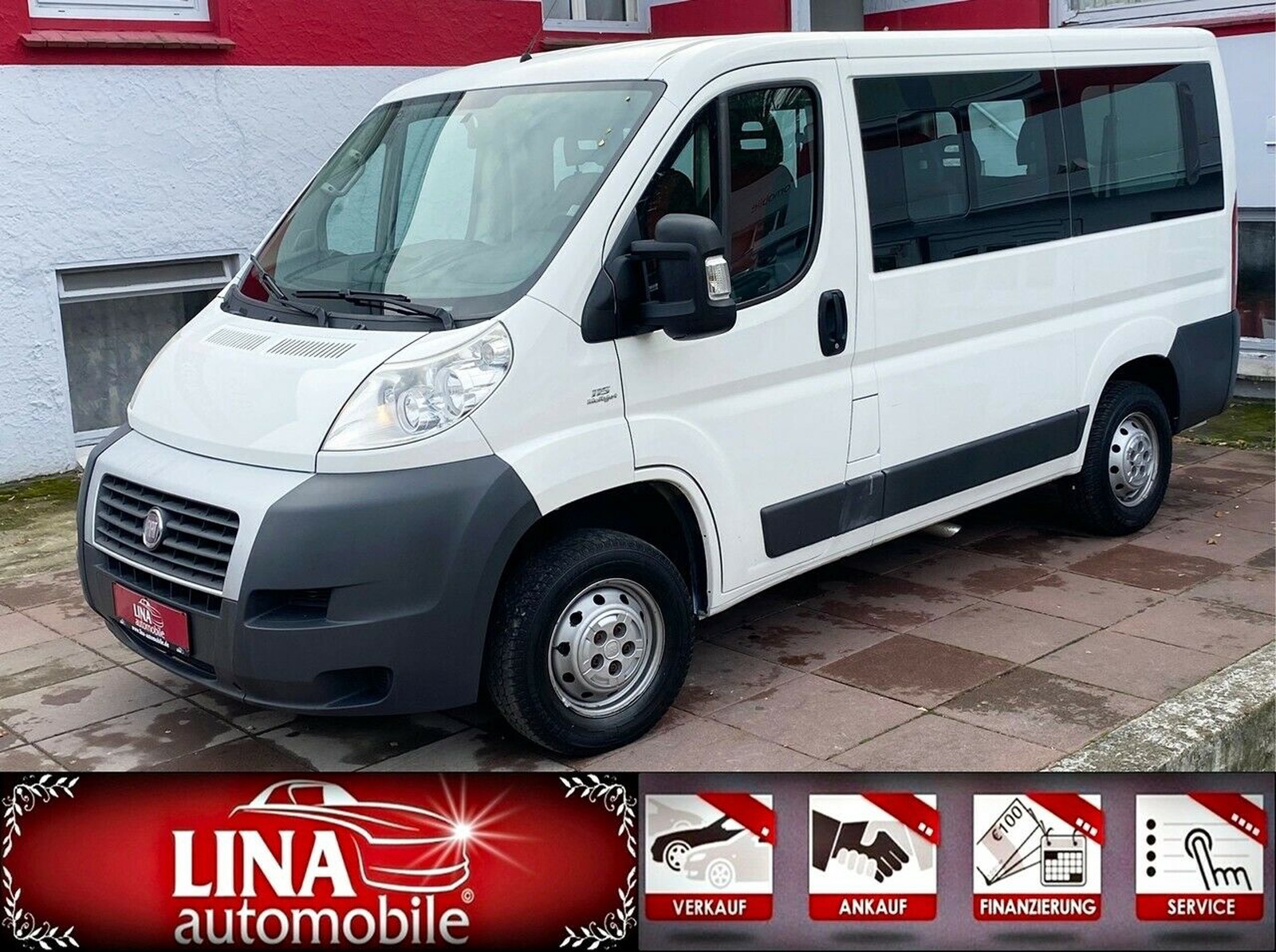 Fiat Ducato 30 115*1.HAND*9-SITZER*AHK*RUNDUMVERGLAST