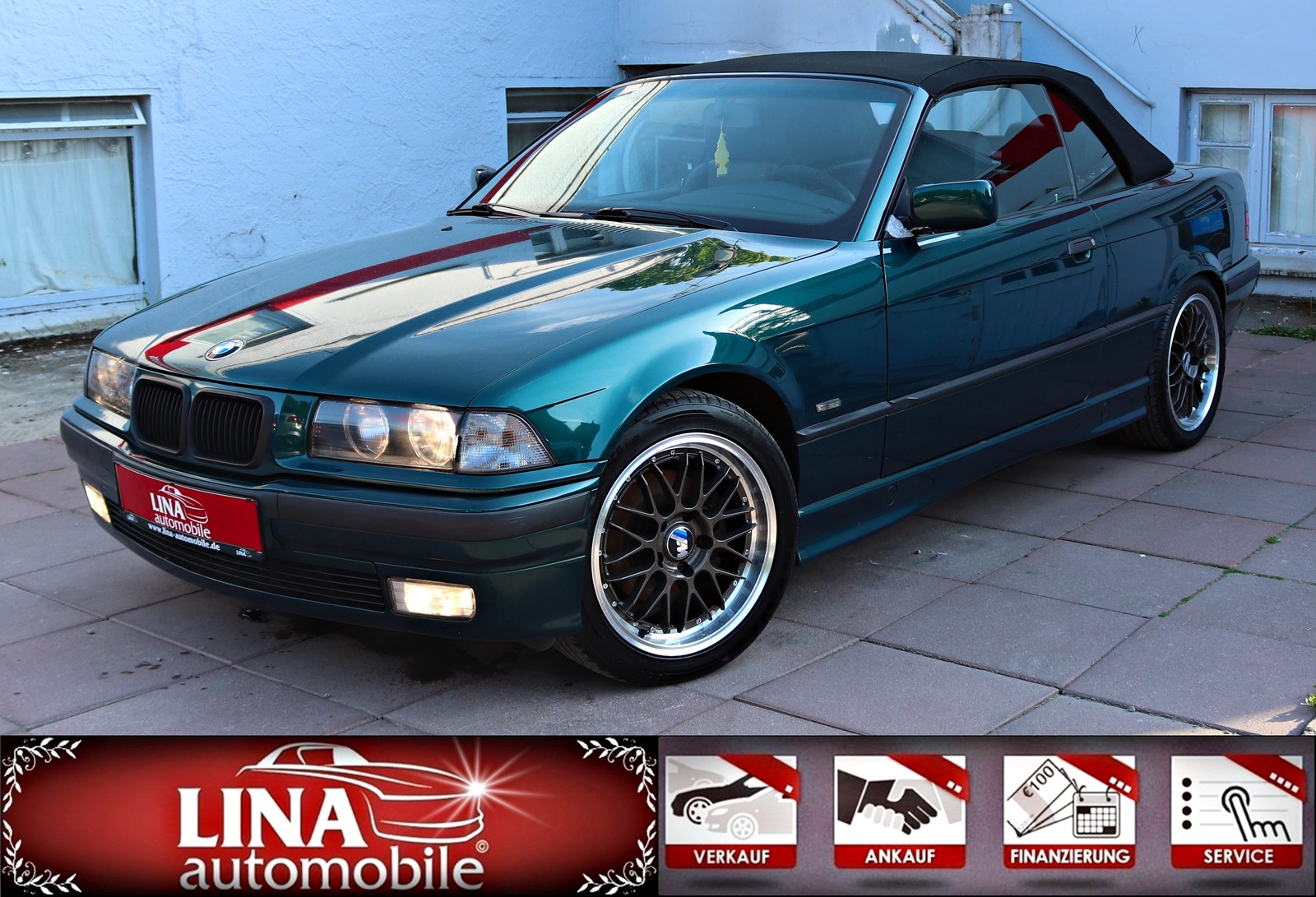 BMW 320 i E36 Cabrio Exclusive 17" Klima SitzHz Leder