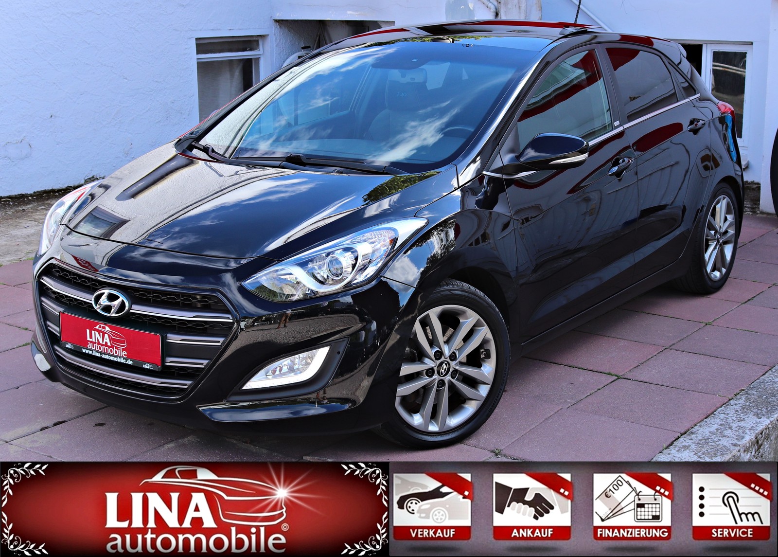 Hyundai i30 1.6 CRDi Aut. Panorama Kamera NaviDVD AHK