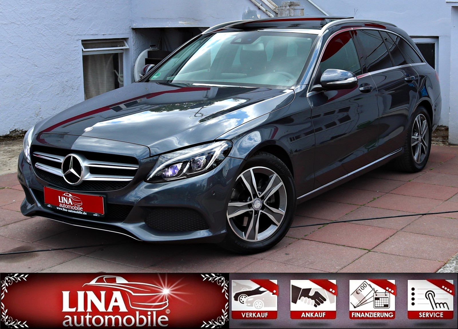 Mercedes-Benz C 220 T 7G-TRONIC Panorama Comand AHK LED Leder