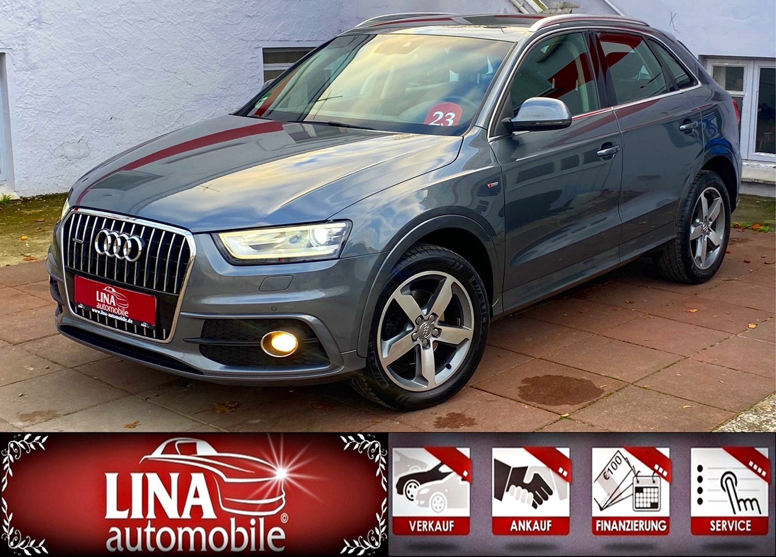 Audi Q3 2.0 TDI Quat. S-Line AHK Kamera NaviDVD Leder