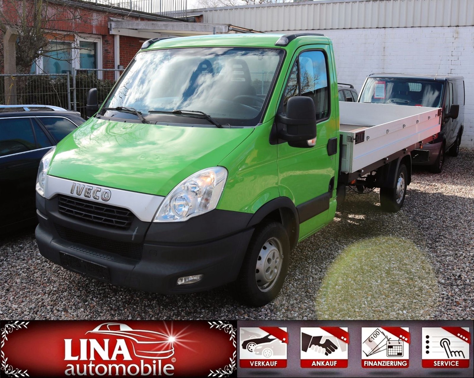 Iveco 35S13 3-Sitzer PRITSCHE AHK Klimaaut. Allwetter