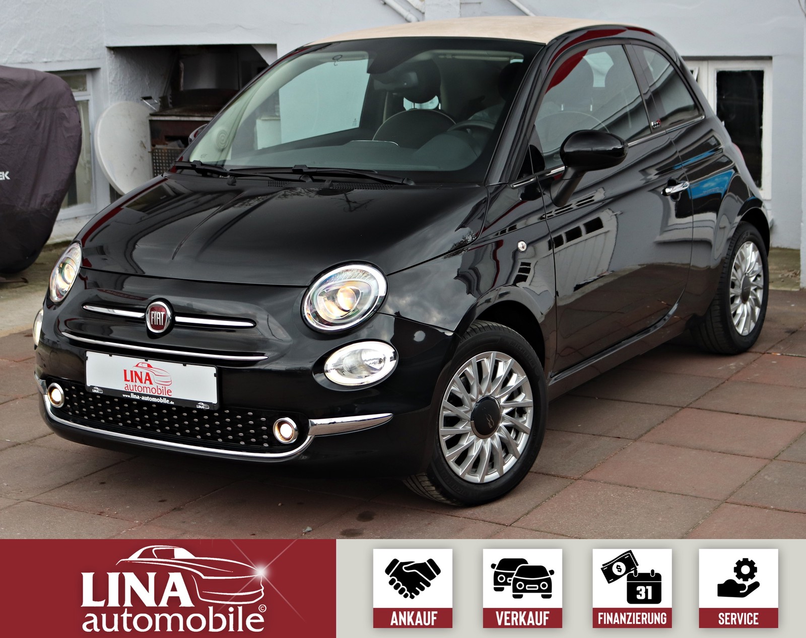 Fiat 500 Cabrio 1.HAND PANORAMA Klimaaut. Bluetoo PDC