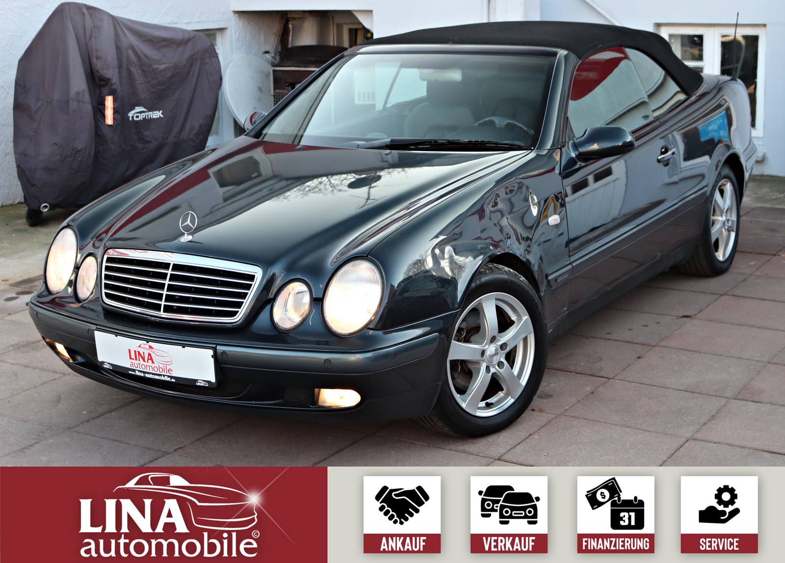 Mercedes-Benz CLK 200 Cabrio Automatik BOSE Leder AHK Klimaaut