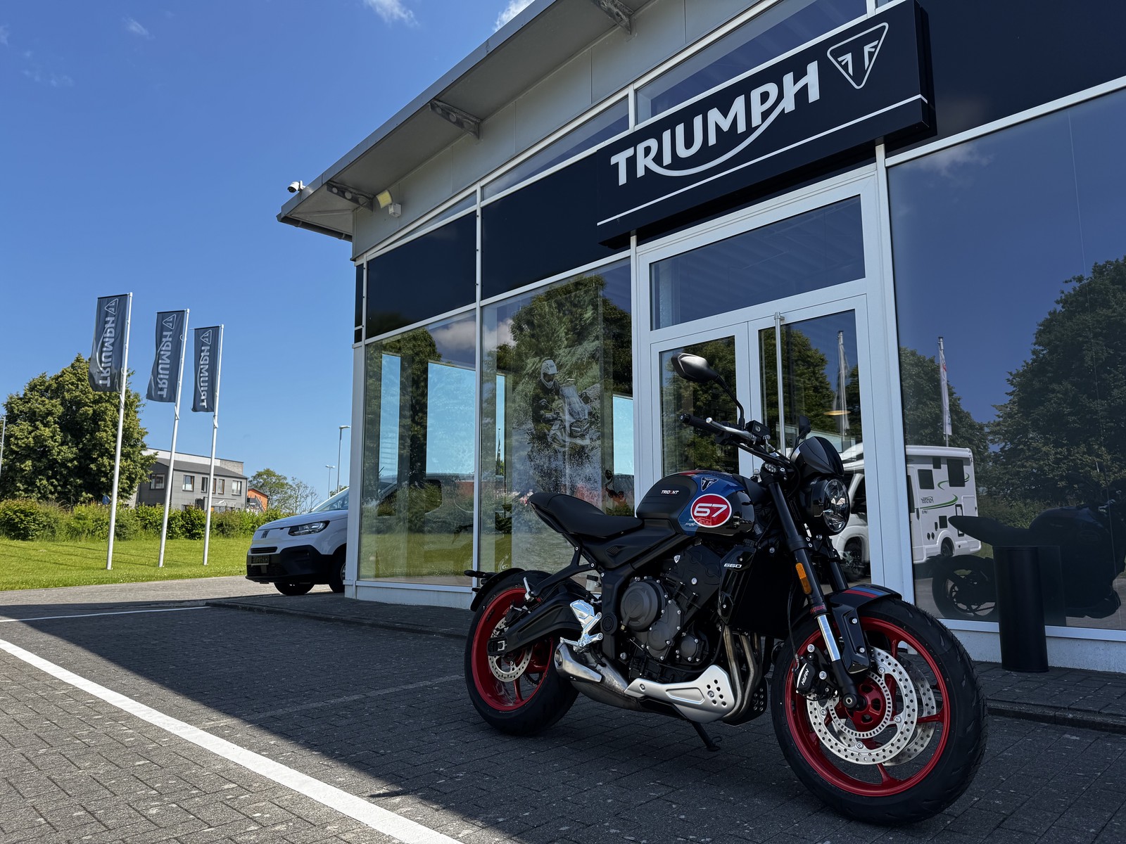 Triumph Trident 660 Triple Tribute Flyscreen+Bugspoiler