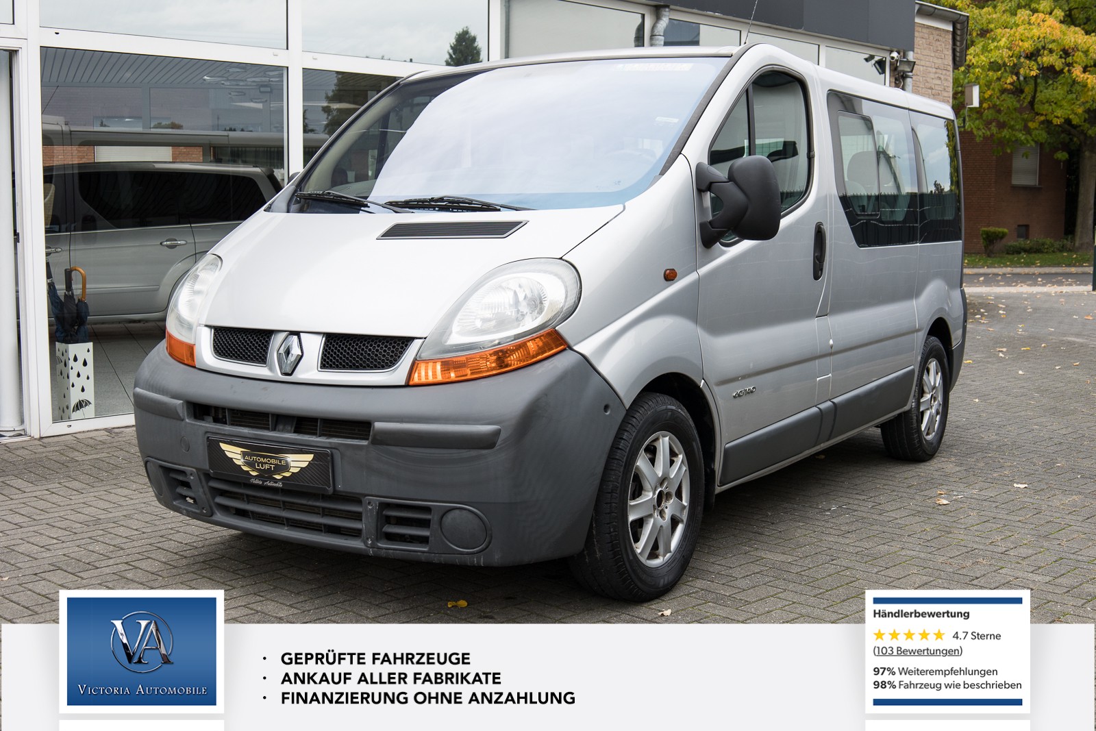 Renault Trafic Combi L1H1 2,7t verglast 8 Sitze Klima