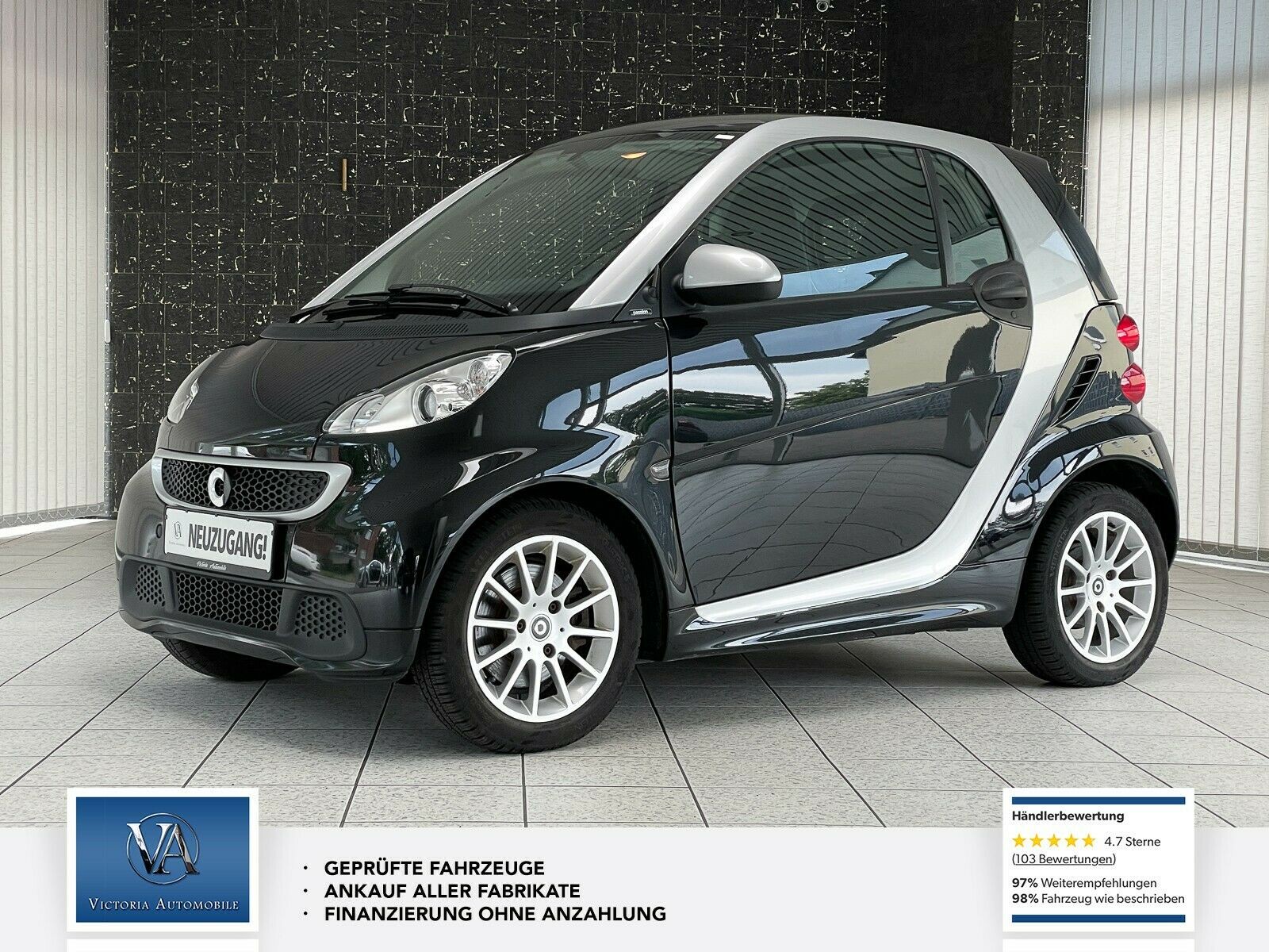Smart ForTwo Passion CDI Klima Panorama Scheckheft
