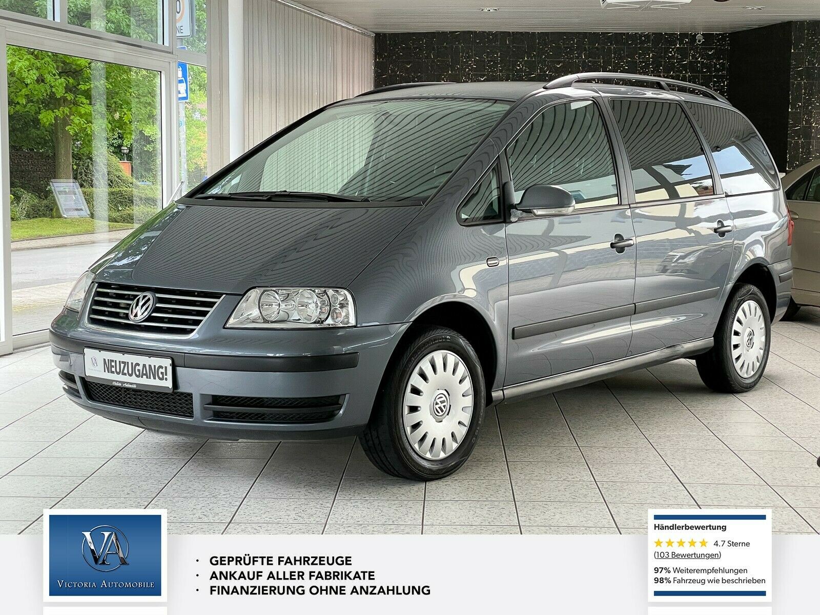 Volkswagen Sharan Trendline 1.8 T 1.Hand 7Sitzer AHK Klima