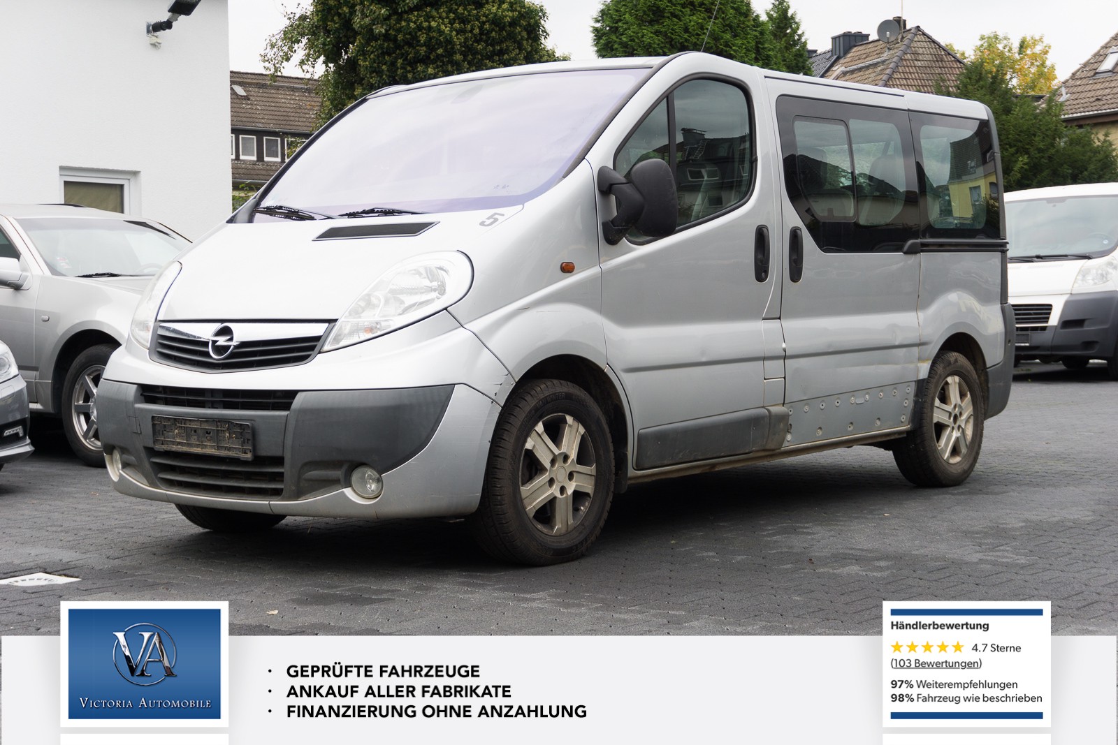 Opel Vivaro Kombi L1H1 2,7t Klima 9 Sitzer PDC
