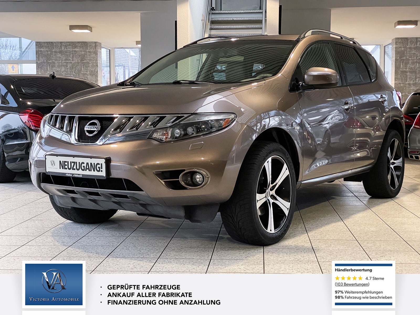 Nissan Murano Executive Vollausstattung mit TV im Fond