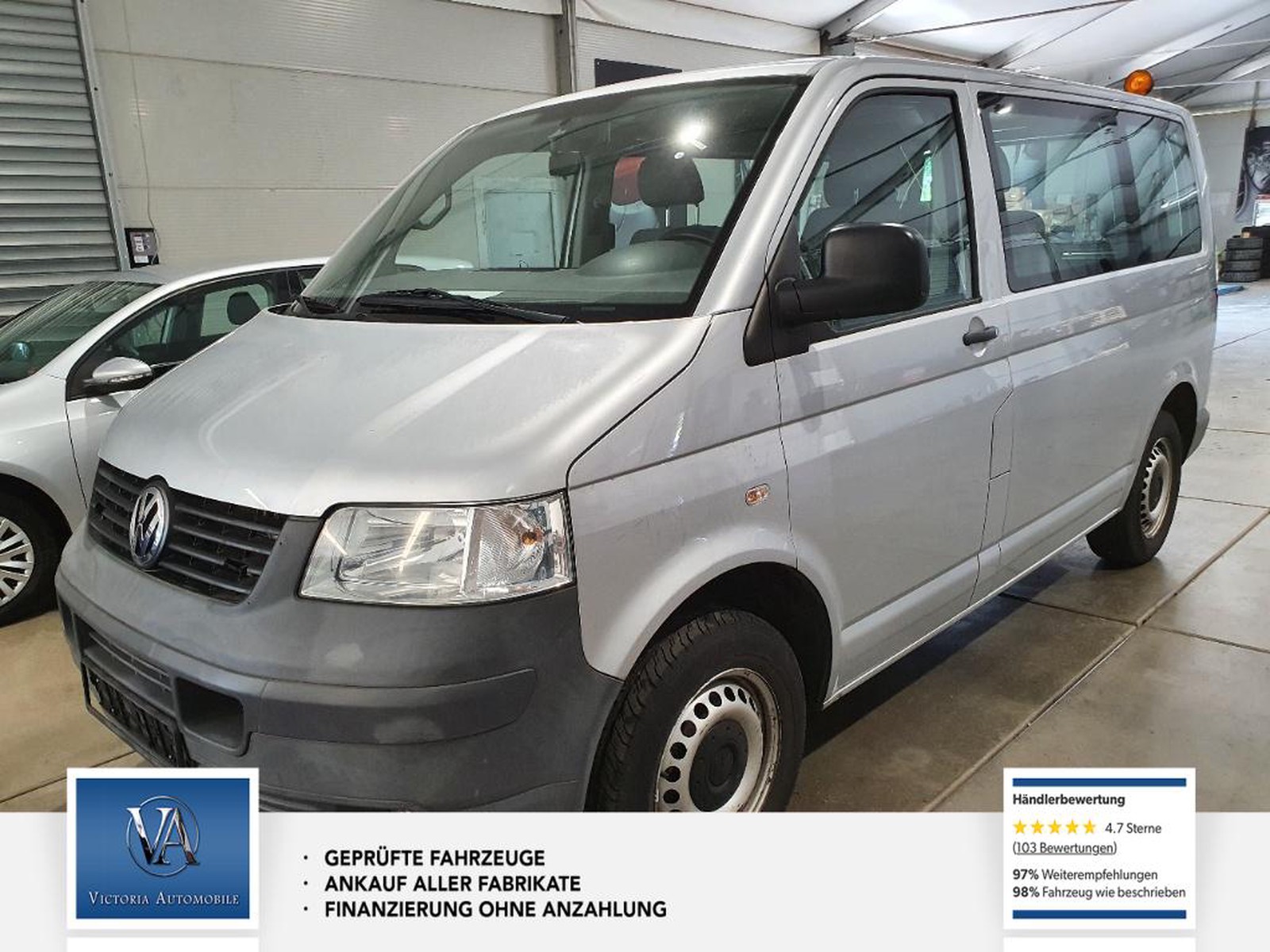 Volkswagen T5 Transporter Kasten-Kombi Aut Klima 7Sitze PDC