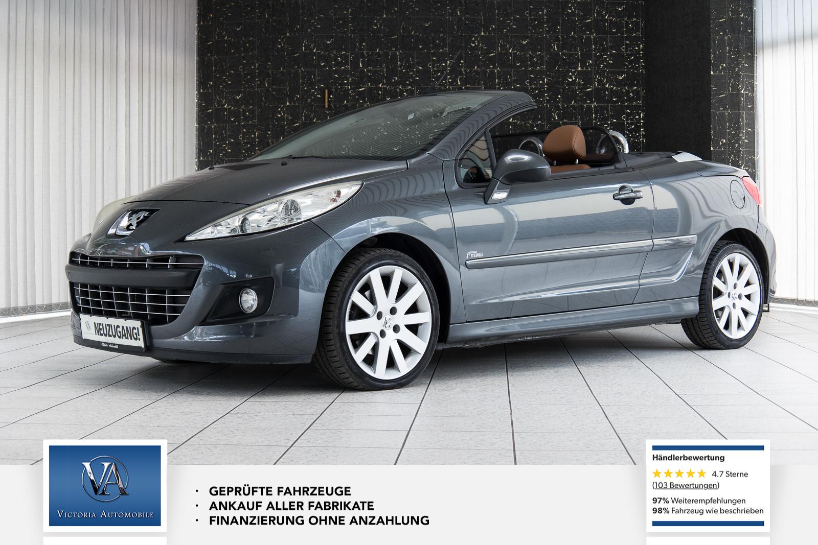 Peugeot 207 CC Cabrio-Coupe Platinum Leder PDC Scheckhft