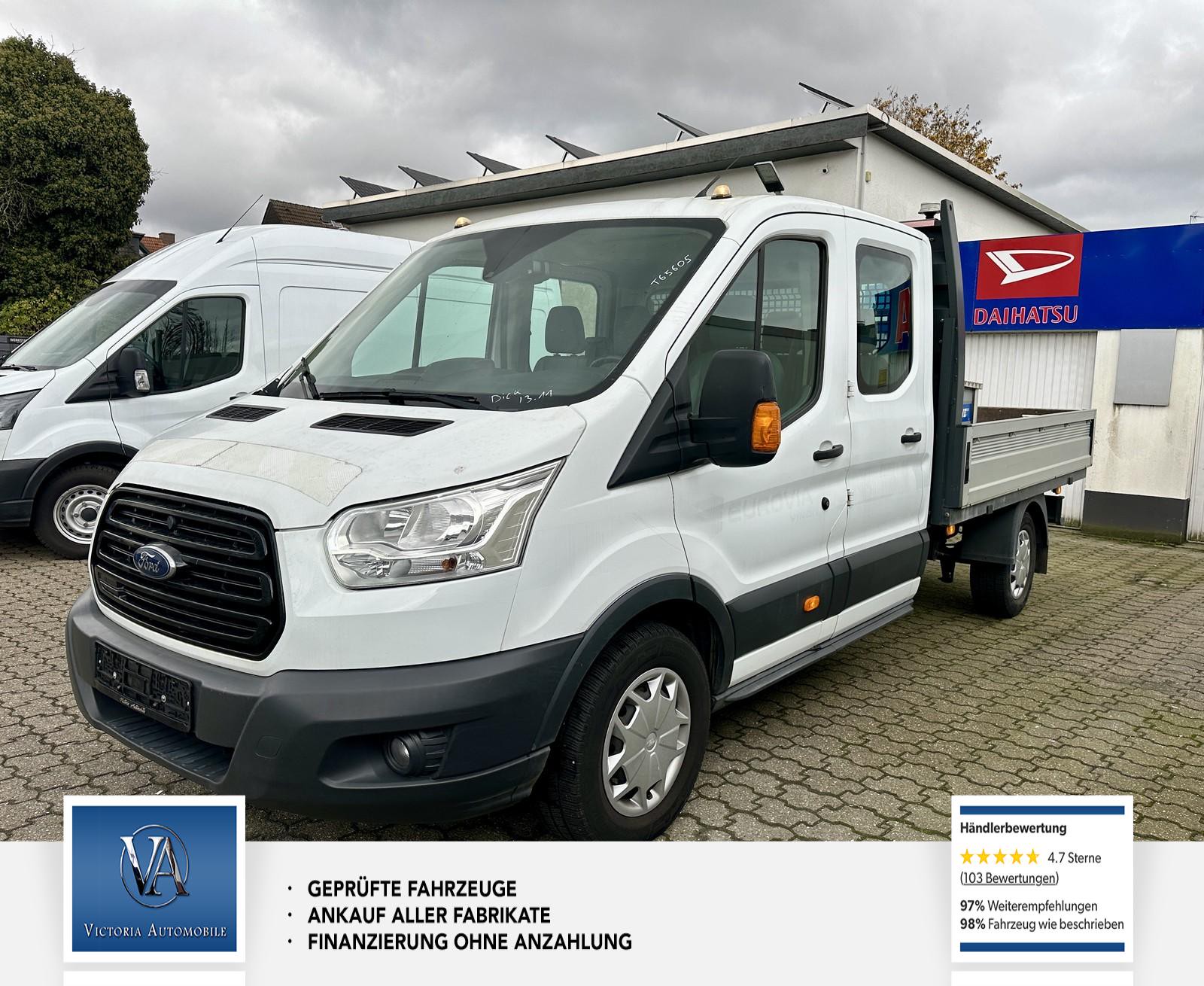 Ford Transit Pritsche L3 Trend DoKa 7 Sitzer Kunstleder Klima Tempomat Spurhalteassistent BASICBOX Anhängerkuplung 350 L3 Doppelkabine
