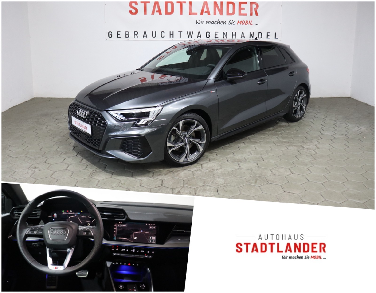 Audi A3 Sportback S-Line / Virtual / Navi / LED