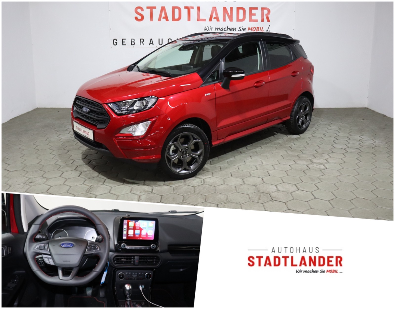Ford EcoSport ST-Line 1.0 CarPlay Teilleder