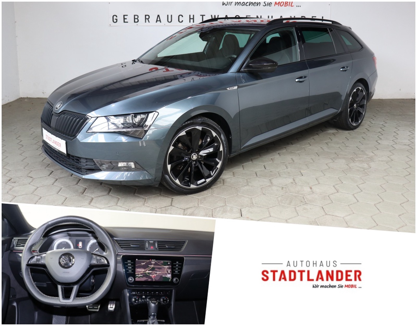 Skoda Aktionspreis bis zum 16.06.2023 Superb Combi SportLine 4x4 Xenon / Canton / Alcantara