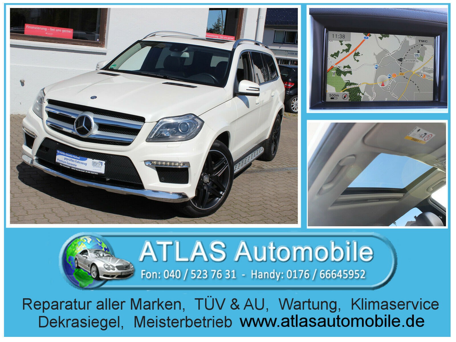 Mercedes-Benz GL 400 4Matic AMG Sport-Paket+7 Sitzer+e.SD+Lede