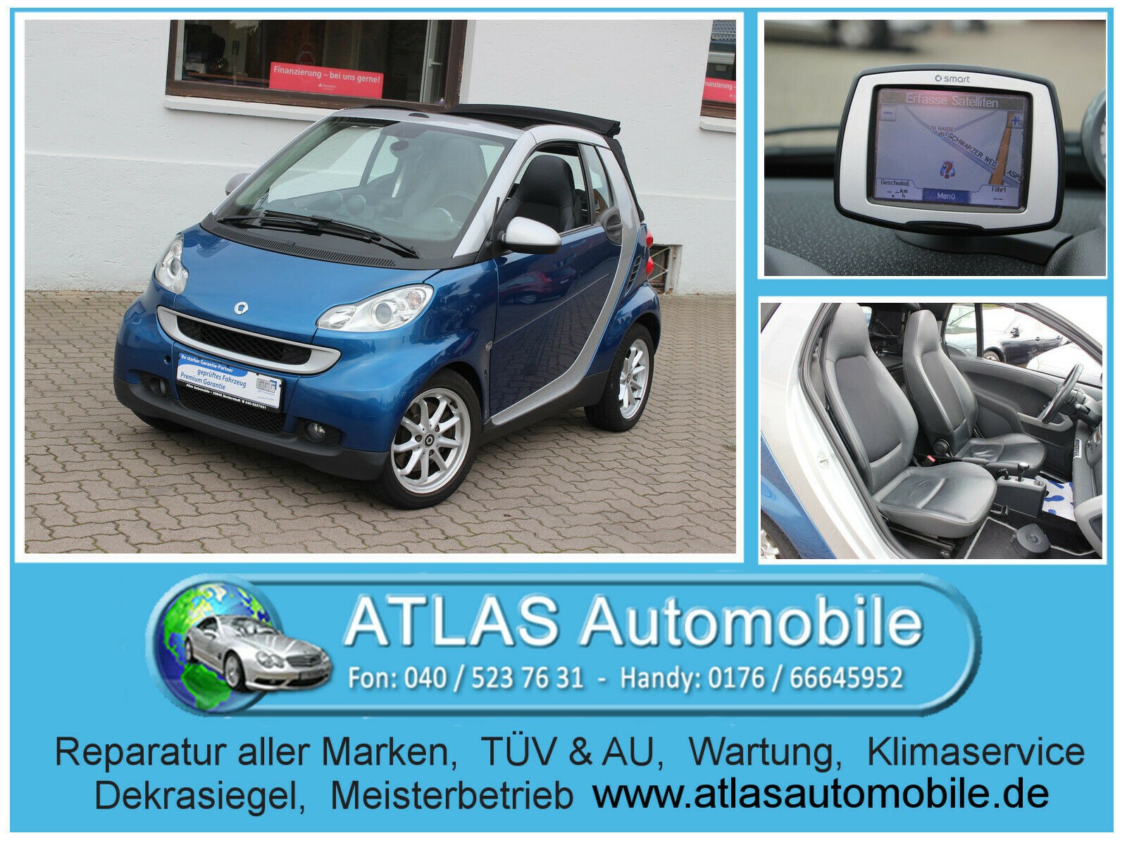 Smart ForTwo cabrio LEDER+KLIMA+NAVI+SITZHEIZUNG