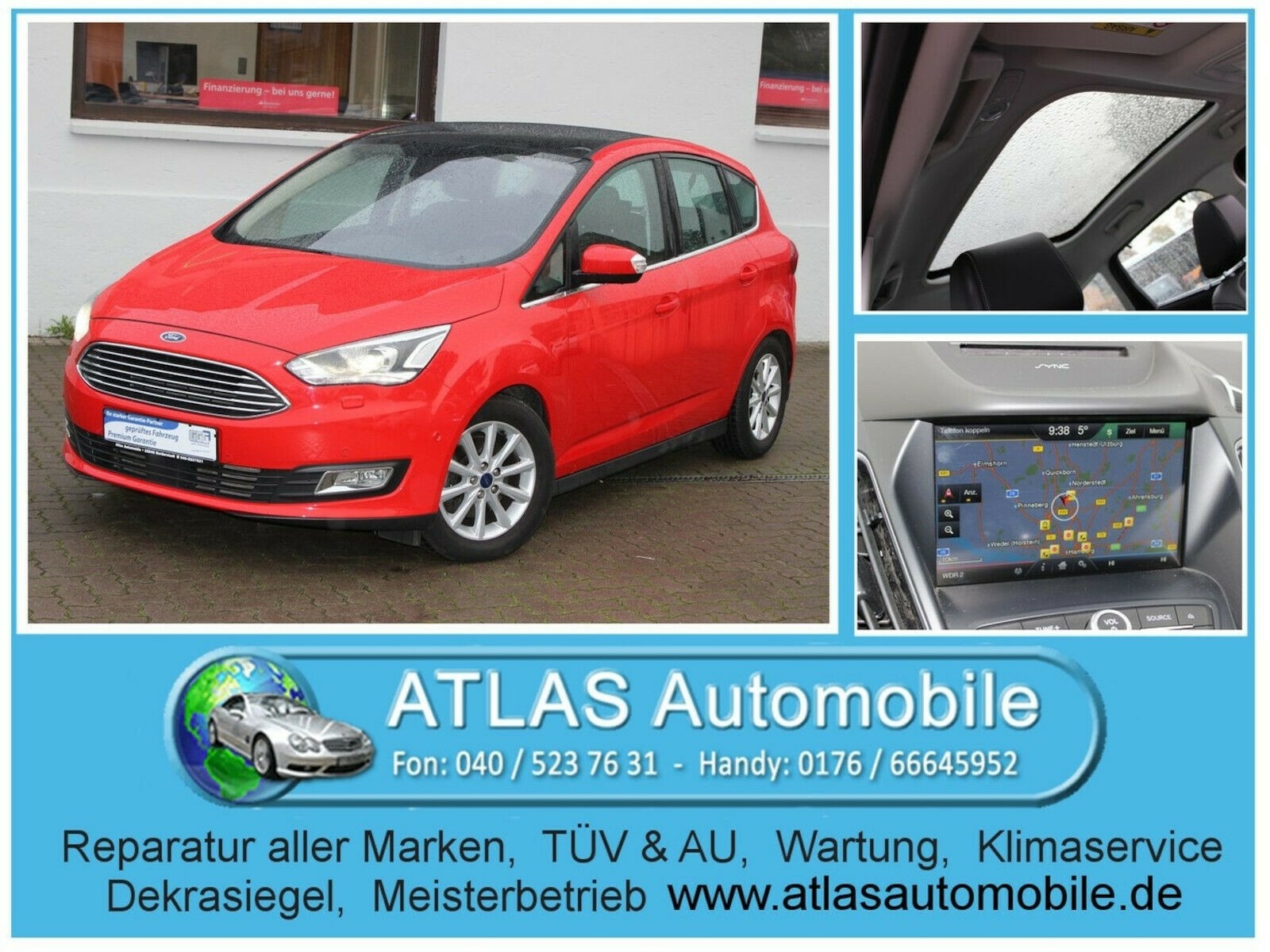 Ford C-Max 2.0 TDCi Titanium Leder+Navi+Xenon+Panoram