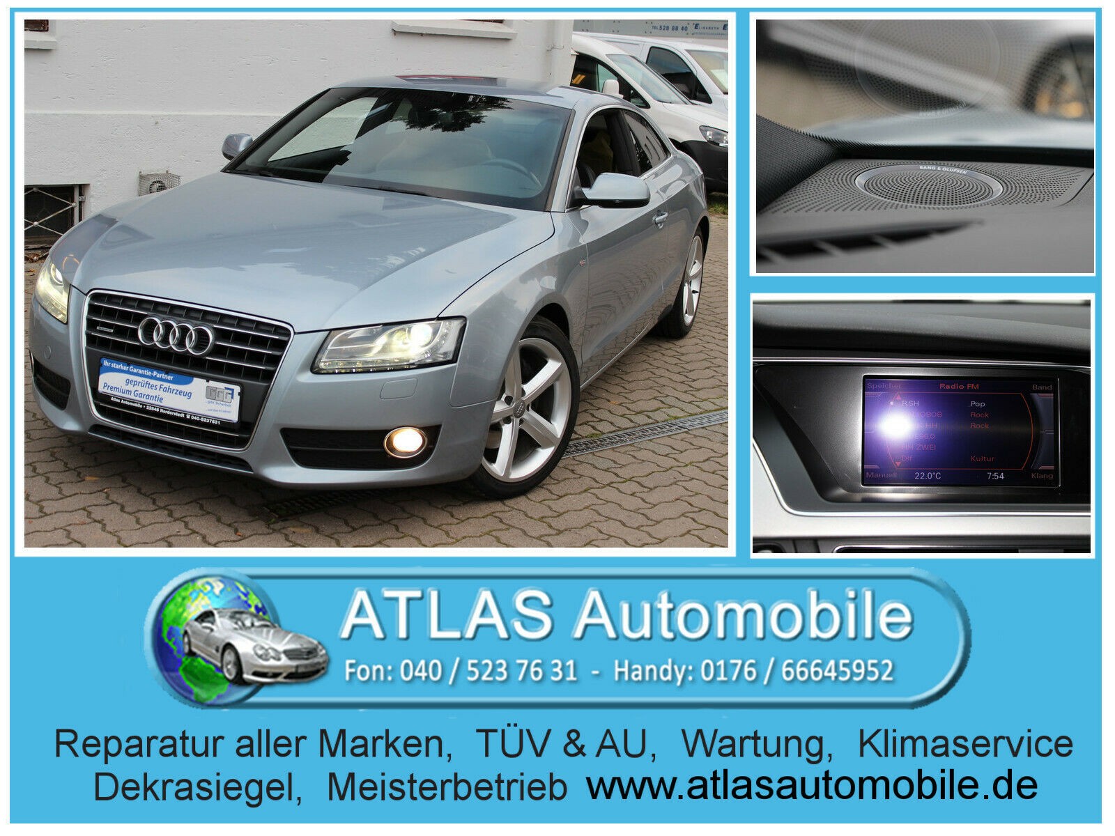 Audi A5 2.0 TFSI quattro S Line Sportpaket+Xenon+B&O