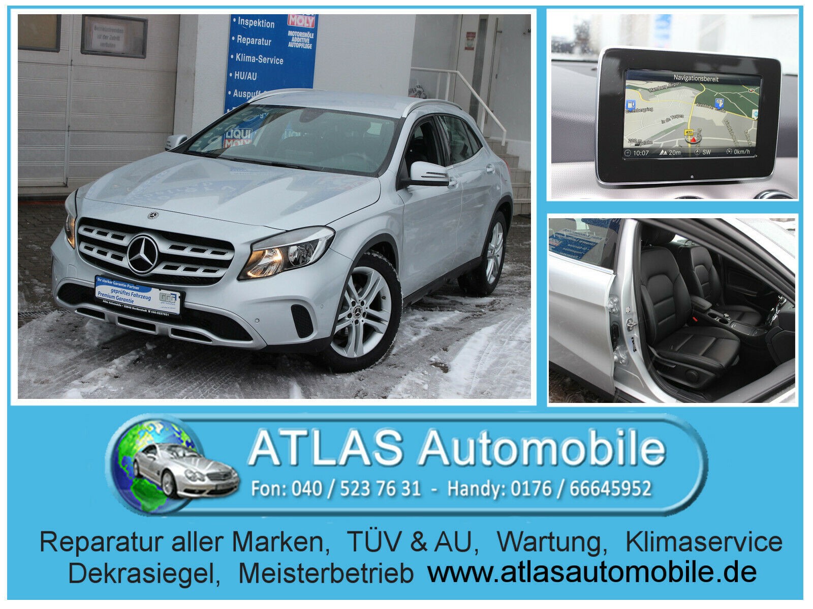 Mercedes-Benz GLA 180 Urban 7-G DCT Leder+Navi+Kamera+18 ALU