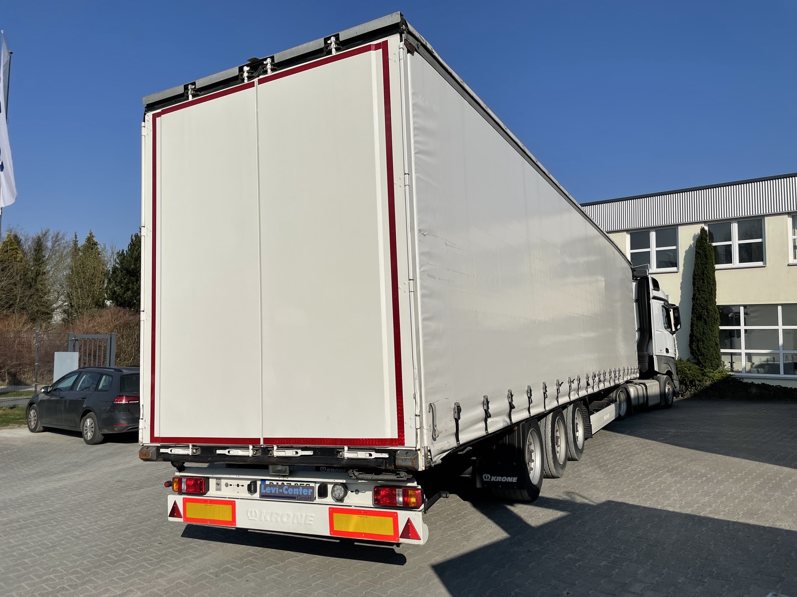 Krone Mega Dach Kissen Luft Hub Guter Zustand