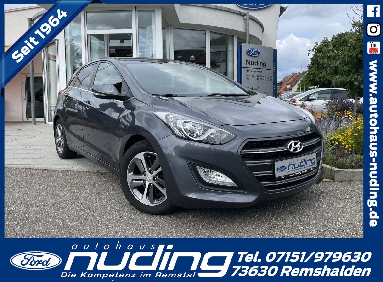 Hyundai i30 blue 1.4 Passion PDC/Klima/SZH