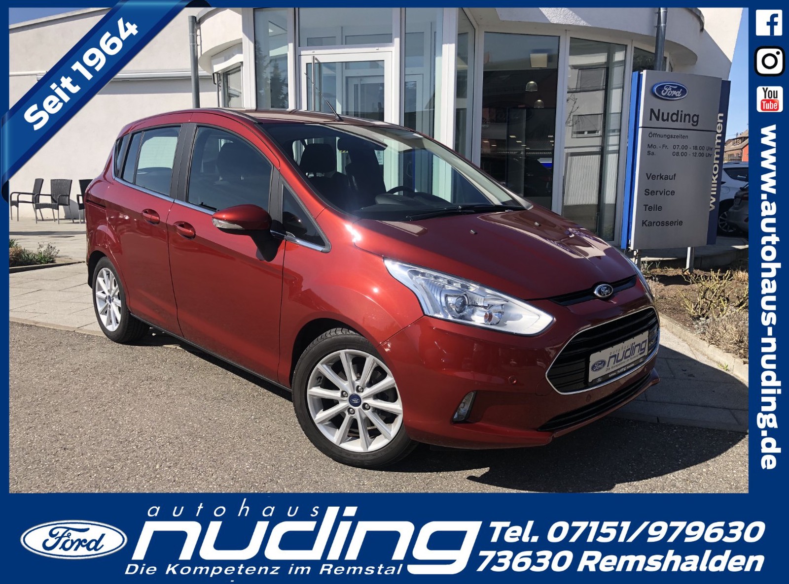 Ford B-Max 1.6 Aut. Titanium RFK / Klima / SZH / Temp