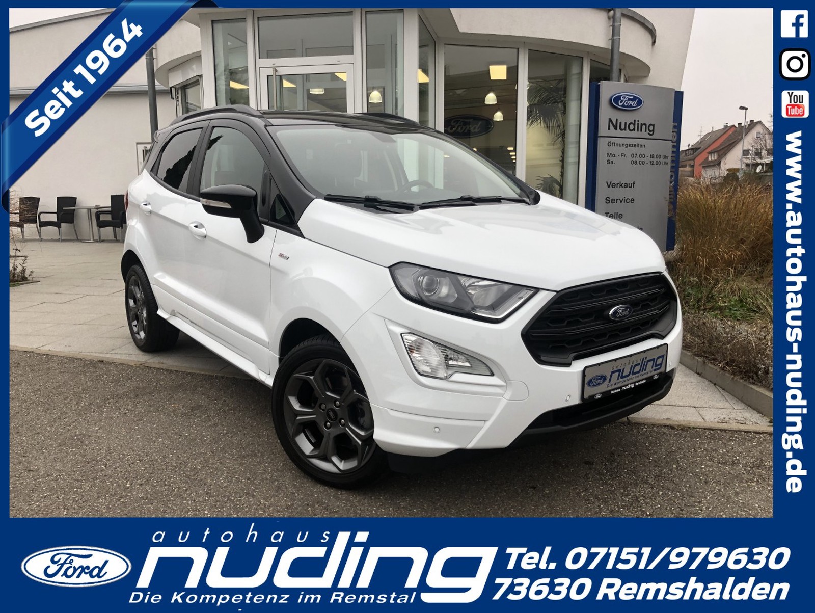 Ford EcoSport 1.0 EcoBoost ST-Line Navi / RFK / Klima