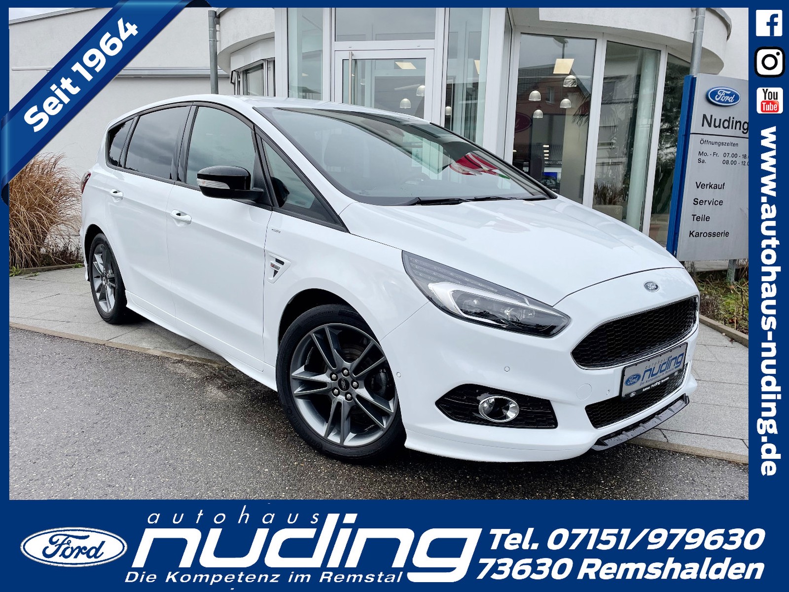 Ford S-Max 2.0 TDCi Aut. ST-Line Navi/LED/RFK