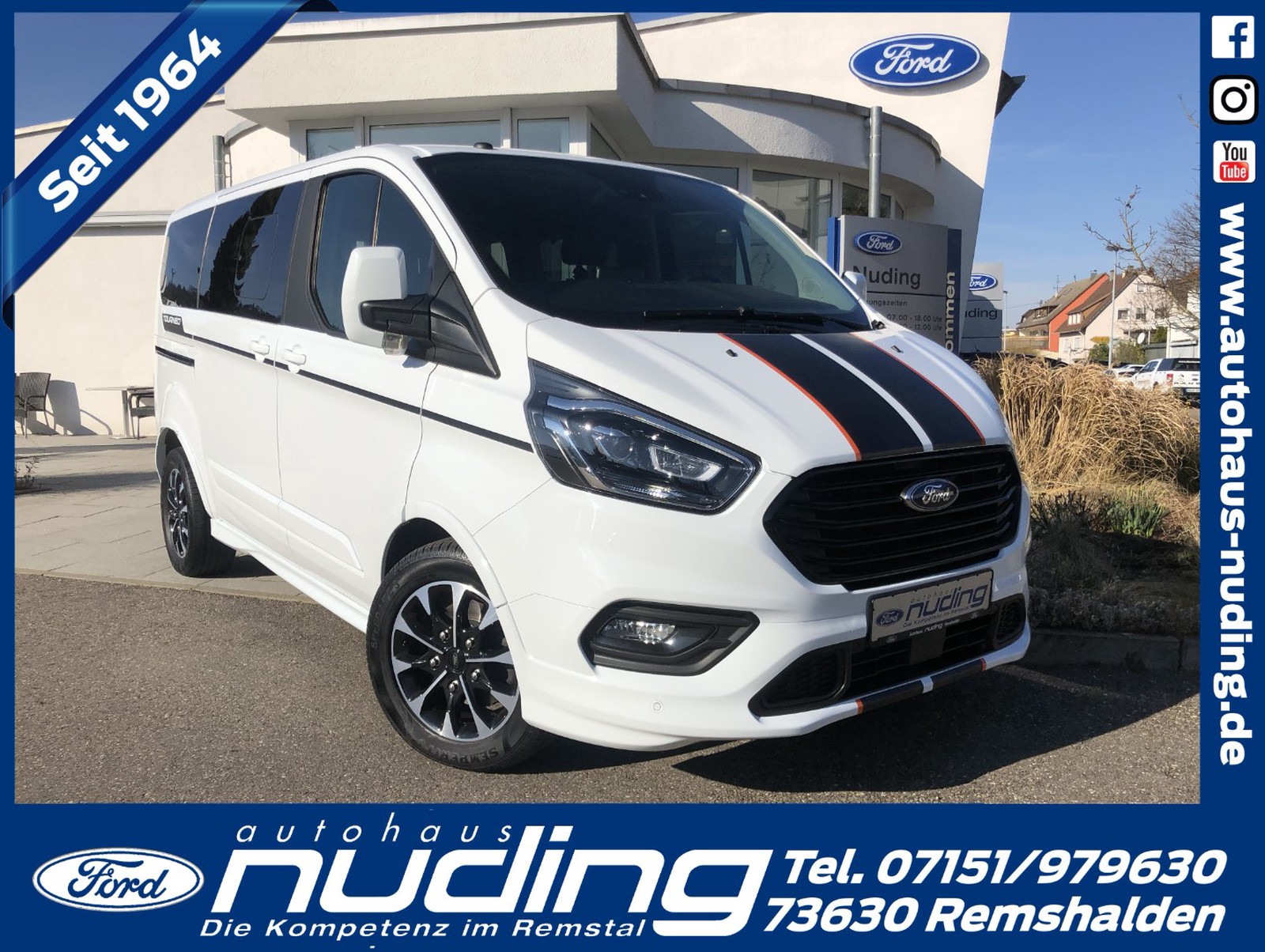 Ford Tourneo Custom 2.0 TDCi 310 L1 Sport STH/Xenon