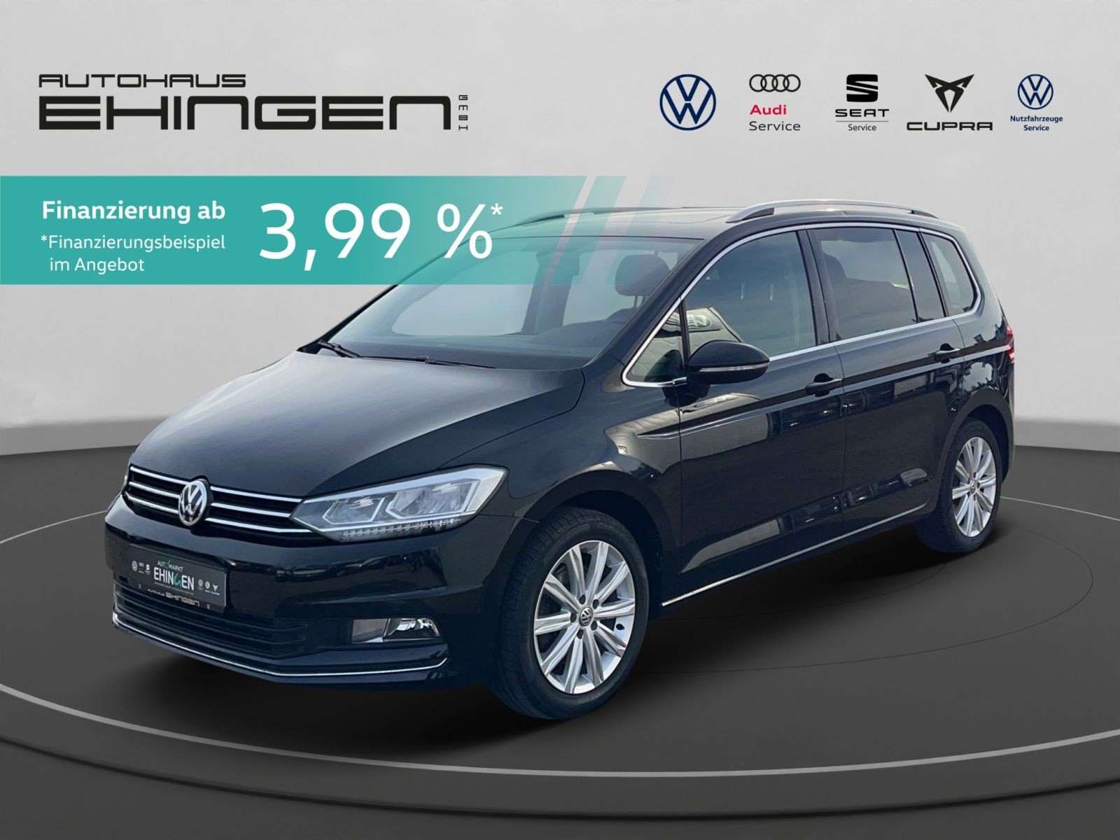 Volkswagen Touran 2.0 TDI Highline Panorama AHK LED Navi ACC 7 Sitze