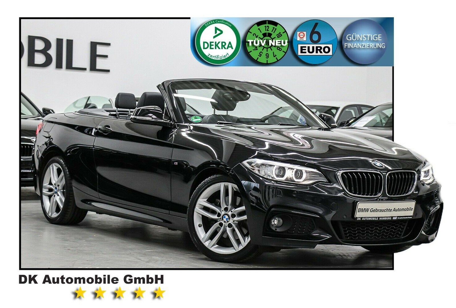 BMW 220i Cabrio Aut.///M SPORT/ALARM/KOMFORTZUGANG/