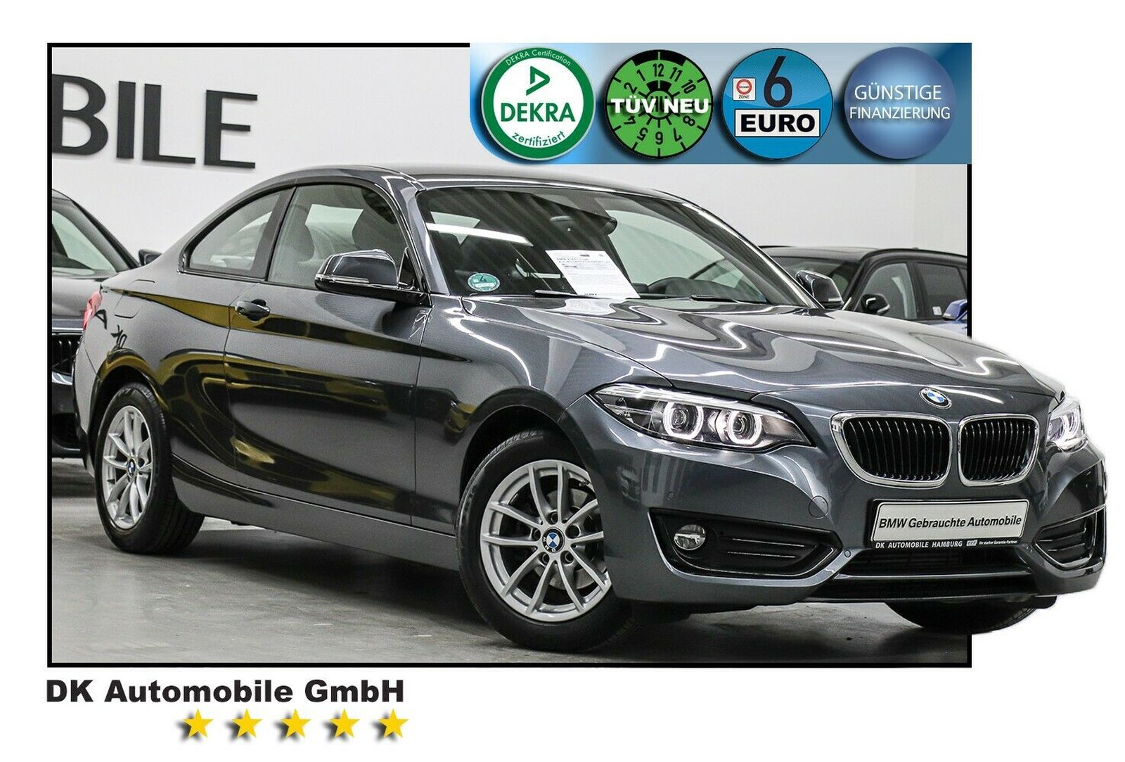 BMW 218 d Coupé Aut./ADVANTAGE/SPORTLENKRAD/LED/NAVI/