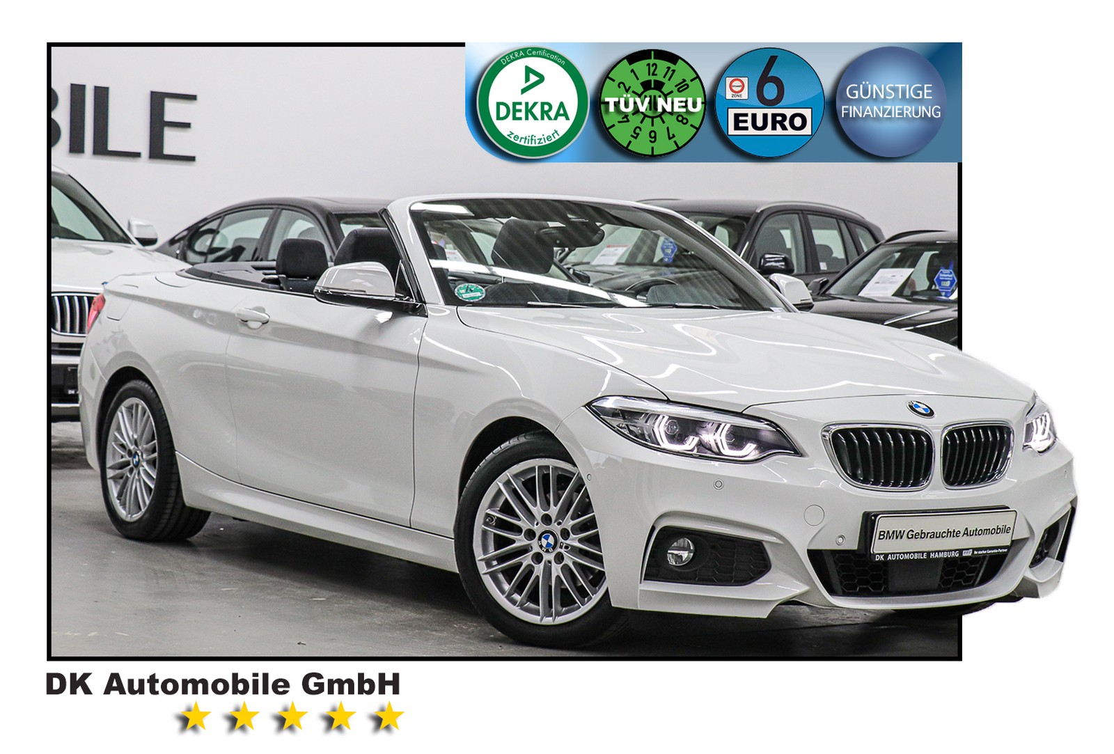 BMW 218d Cabrio Aut///M SPORT/ HARMAN/KAMERA/LED/DAB
